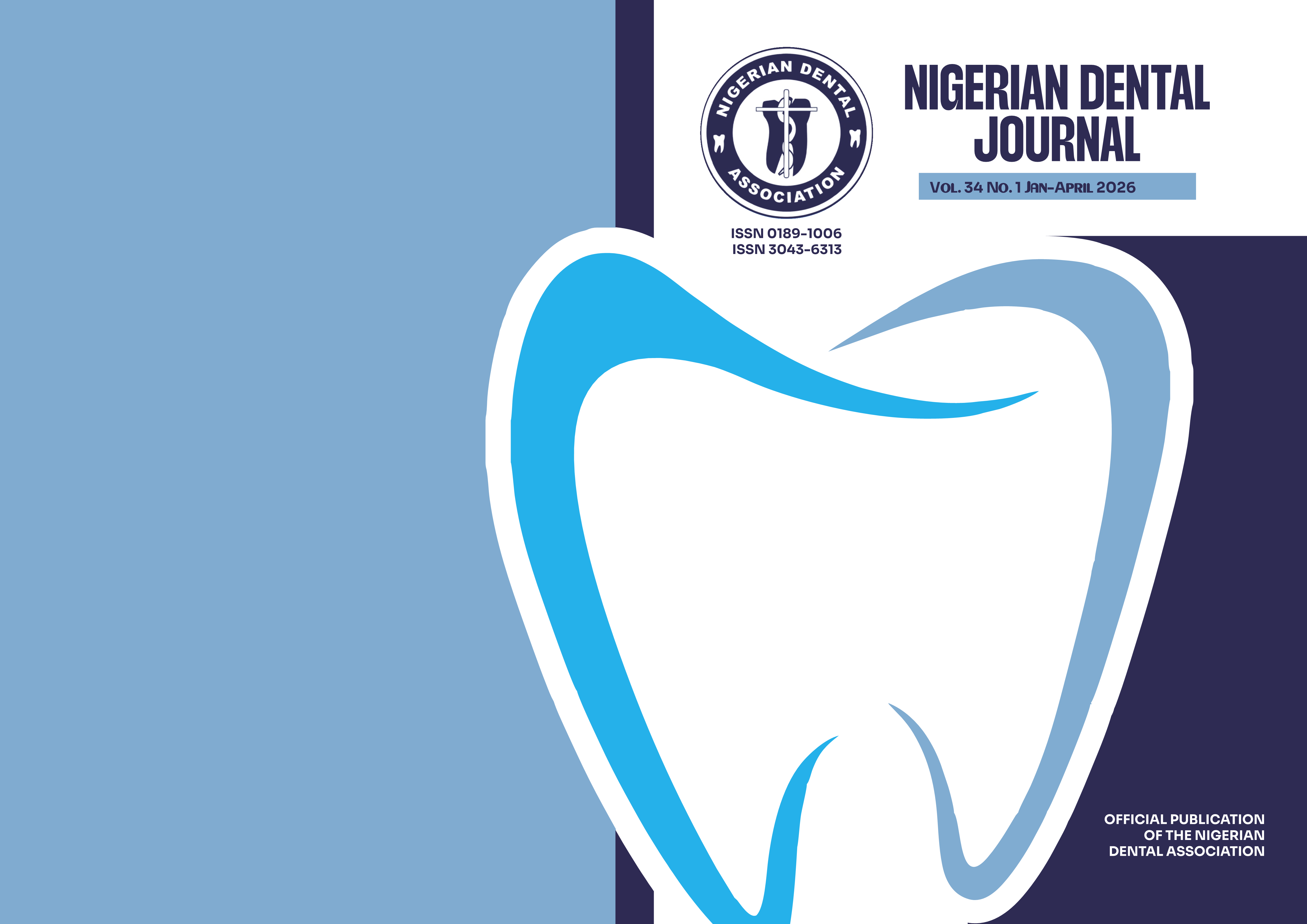 					View Vol. 34 No. 1 (2026): Nigerian Dental Journal
				